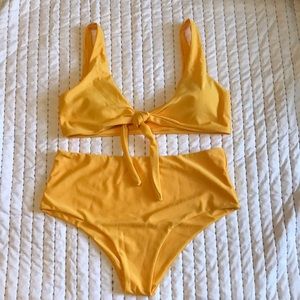 Yellow bikini set